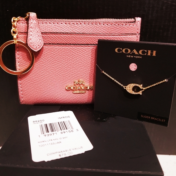 Coach Accessories - Coach wallet bracelet set
